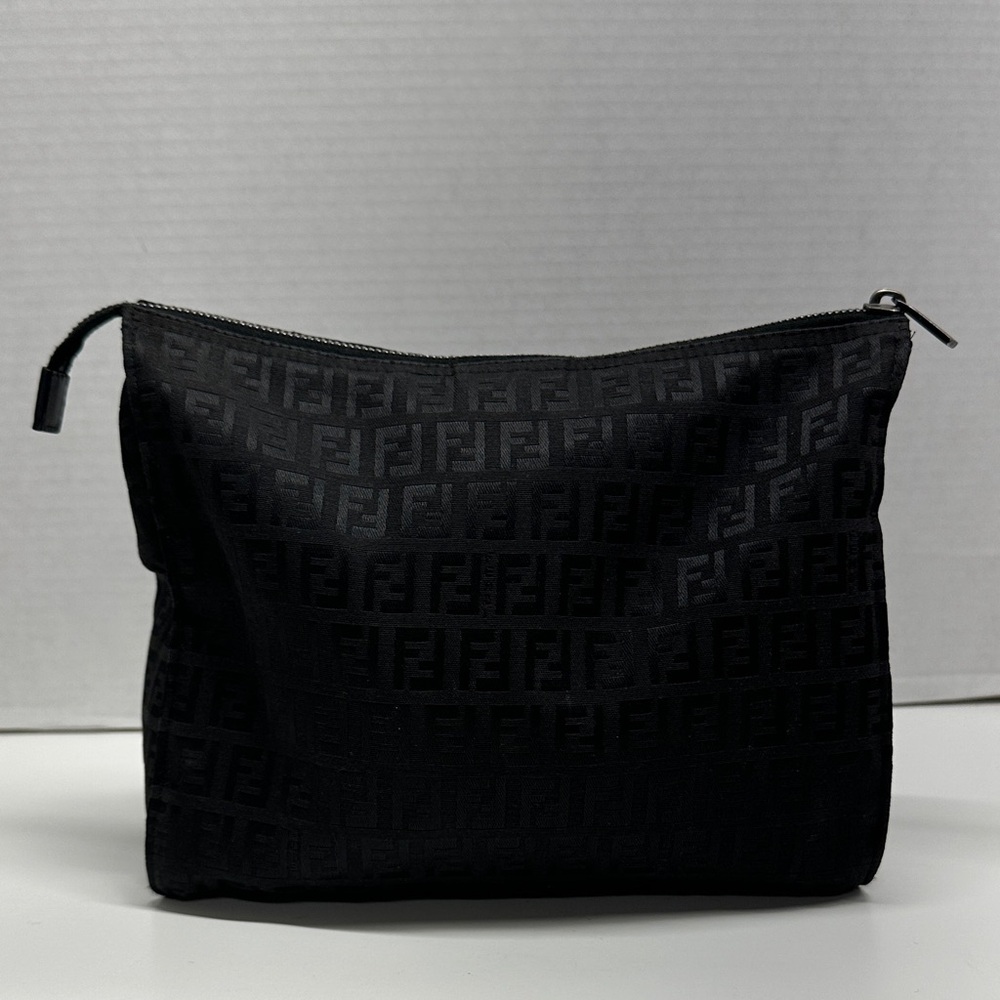 Fendi Black Monogram Mini Pouch